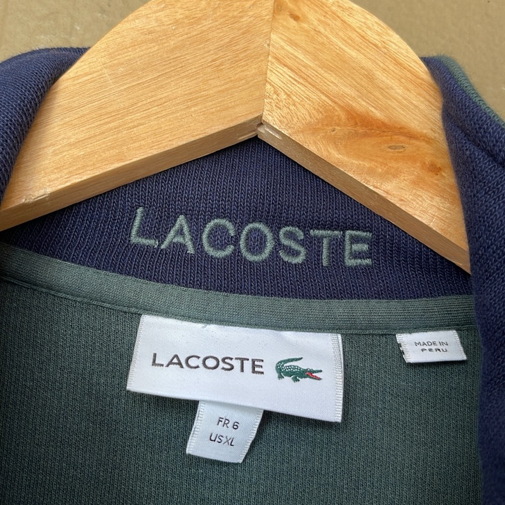 Lacoste men’s half zip sweater slim fit - Picture 3 of 6